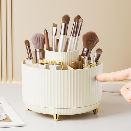 360° Rotating Makeup Brush Organizer