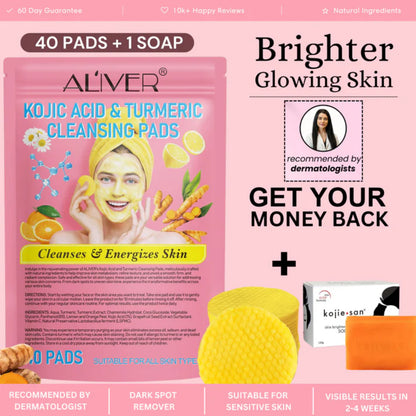 Kojic Acid & Turmeric Cleansing Pads