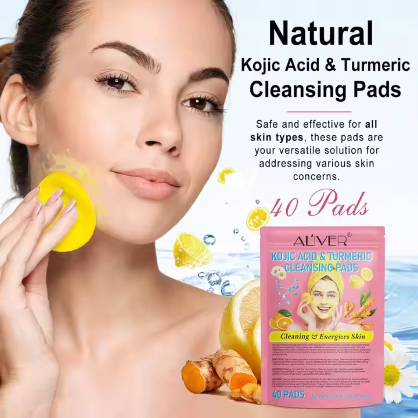 Kojic Acid & Turmeric Cleansing Pads